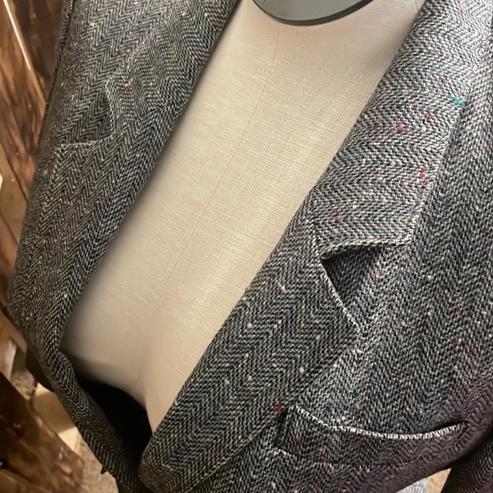 Vintage Pendleton Blazer Wool Petite Gray Suit Ja… - image 5